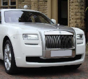 Rolls Royce Ghost - White Hire in Swansea
